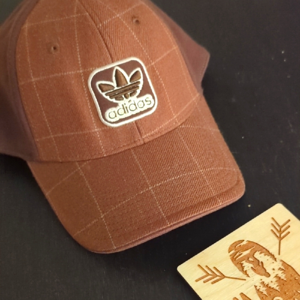 Adidas Brown Plaid Cap